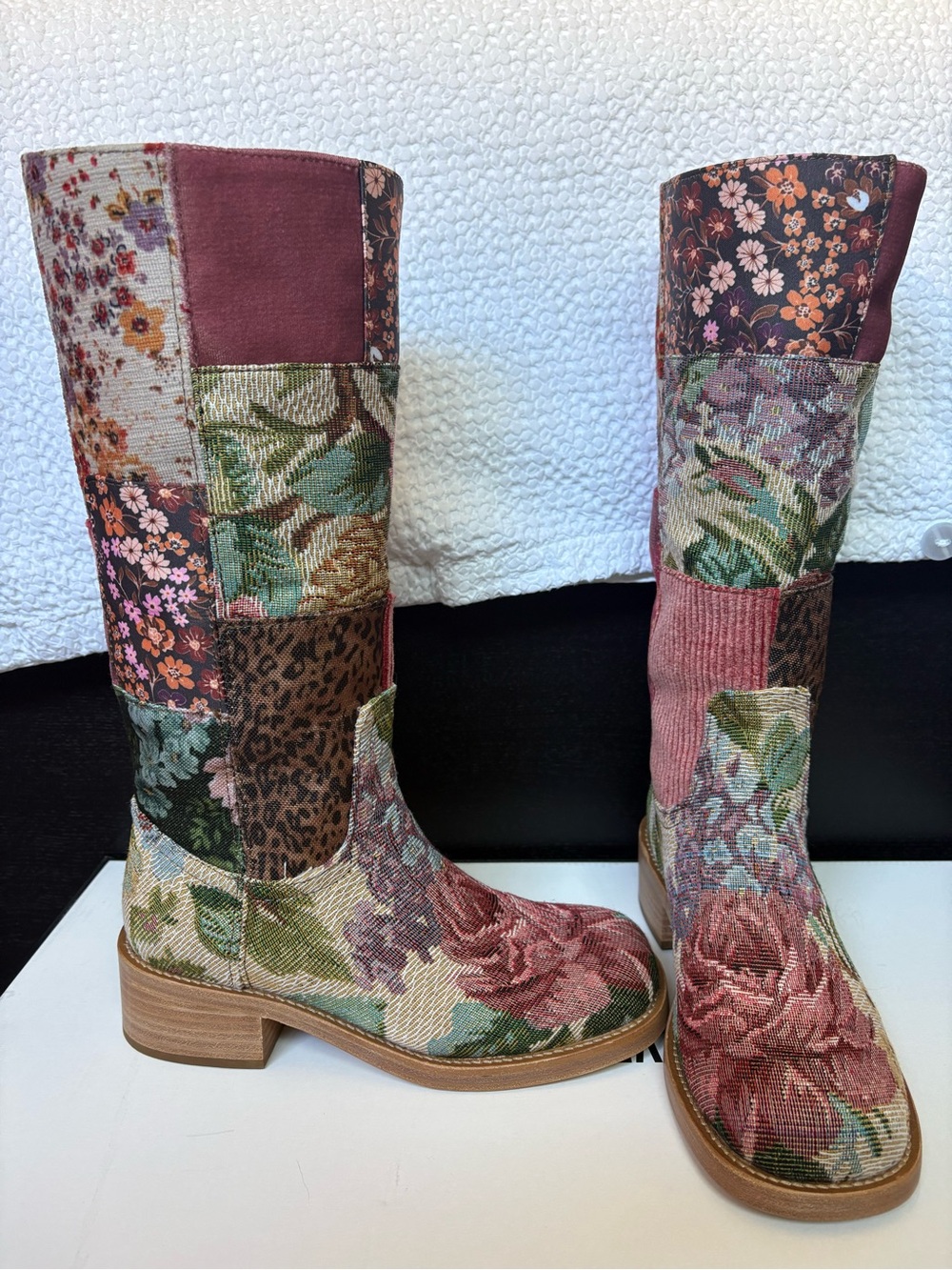 Steve Madden Floral Patchwork boot - Picture 2 of 15